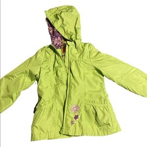 Cute Little Girls Lime Green Coat
